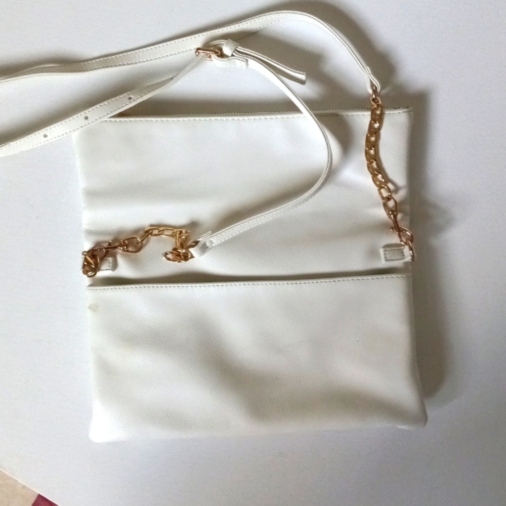 EVERYTHING BUT WATER Black White CROSSBODY CLUTCH - Picture 6 of 12